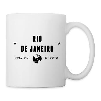Rio De Janeiro Coordinates Earth - Mug - white - Right