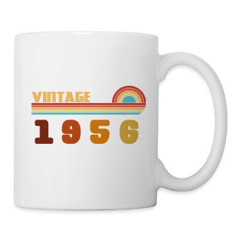 70 Year Old Black Gold Tee Born 1956 - Mug - white - Right