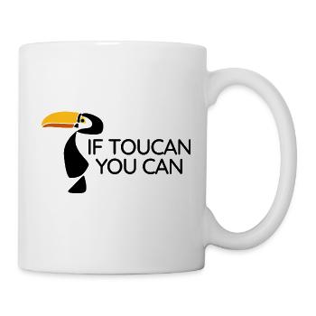 Toucan - Tu peux - Mug blanc - blanc - Droite