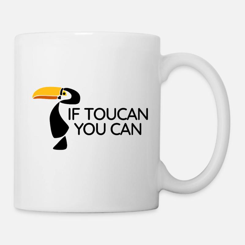 Toucan - Tu peux - Mug blanc - blanc