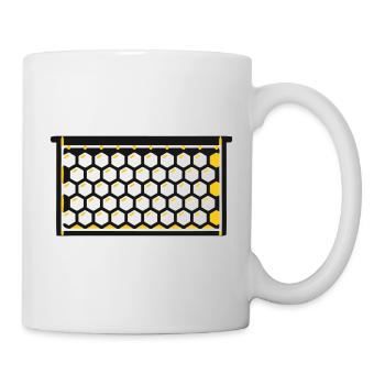 Cadres en nid d’abeilles apicoles Abeilles de la récolte - Mug blanc - blanc - Droite