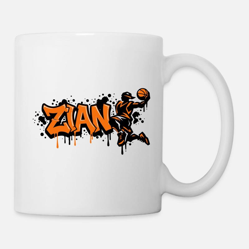 Zian Graffiti Dunk Orange - Mug - white