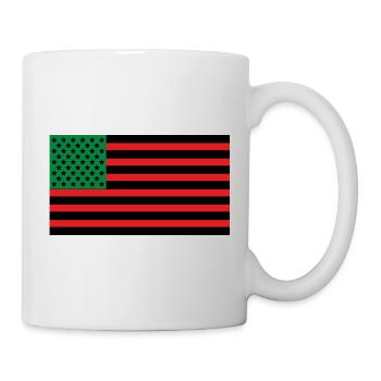 African American flag - Mug - white - Right
