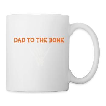 Halloween Dad To The Bone Skeleton Hand Fun Papa - Mug - white - Right