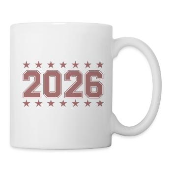Year 2026 Retro Badge - Mug - white - Right