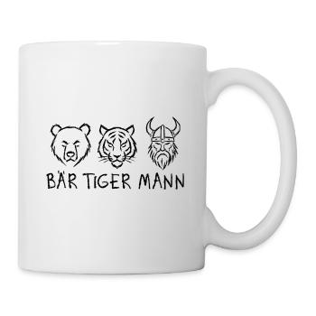 Bearded Man – Wordplay for Beard Wearers - Mug - white - Right