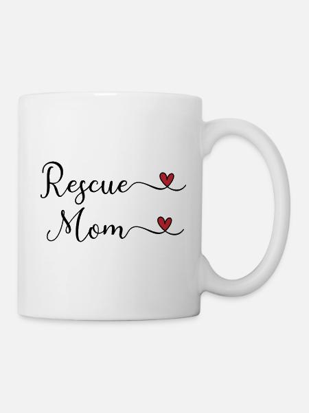 Tierschutz Mama - Tasse - Weiß