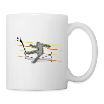 Joueurs de football - Mug blanc - blanc - Droite