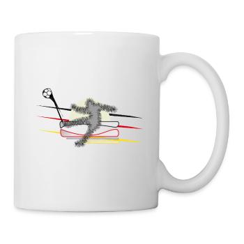 Joueurs de football - Mug blanc - blanc - Droite