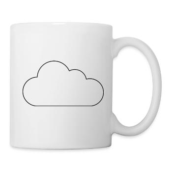 Résumé du nuage - Mug blanc - blanc - Droite