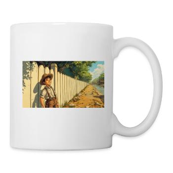 Tom Sawyer The Mississippi Adventures Comic - Tasse - Weiß - Rechts