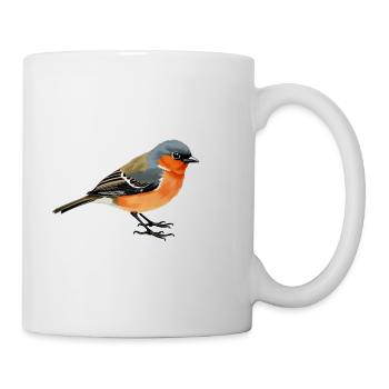 Buchfink - Tasse - Weiß - Rechts