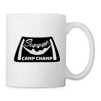 Summer Camp Champ Lustig Kinder Outdoor Abenteuer - Tasse - Weiß - Rechts