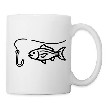 Club de pêche à l’hameçon - Mug blanc - blanc - Droite
