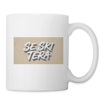 Lettres de sable sur la plage - Mug blanc - blanc - Droite