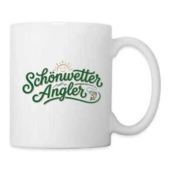 Schönwetter Angler - Tasse - Weiß - Rechts