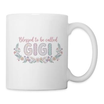 Gigi Granny Flowers Gift Cute Grandma - Mug - white - Right