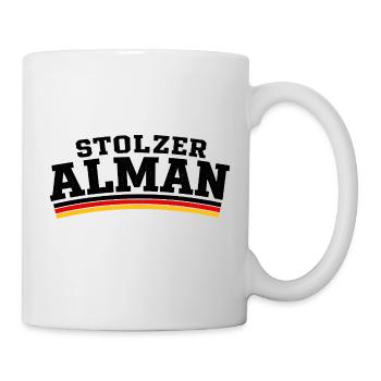 Stolzer Alman - Tasse - Weiß - Rechts