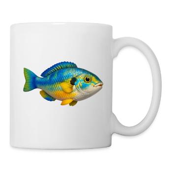 Bunter Fisch Aquarium Liebhaber - Tasse - Weiß - Rechts