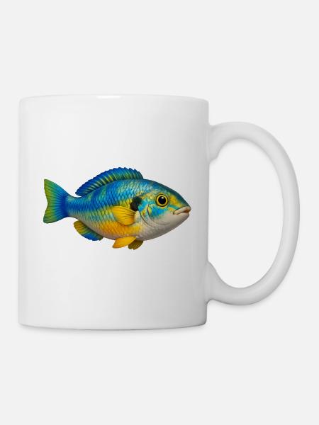 Bunter Fisch Aquarium Liebhaber - Tasse - Weiß