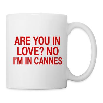 In Love No I'm In Cannes | Travel Humor France - Mug - white - Right