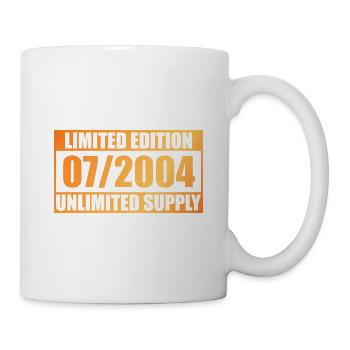 22e anniversaire Édition Limitée - ꝏ Fourniture 07/2004 - Mug blanc - blanc - Droite