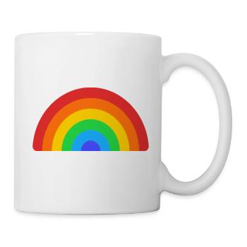 Retro Rainbow Arc - Tasse - Weiß - Rechts