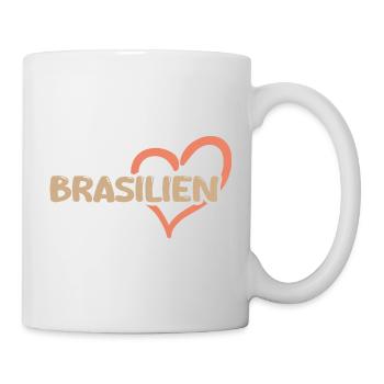 Brasilien Herz - Tasse - Weiß - Rechts