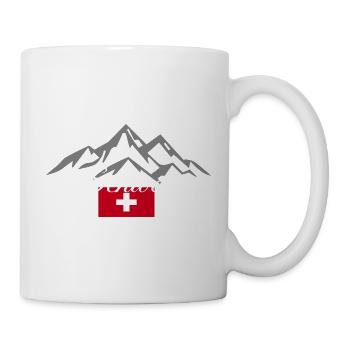 Switzerland Hiking Mountains - Mug - white - Right