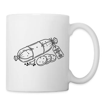 saucisson - Mug blanc - blanc - Droite