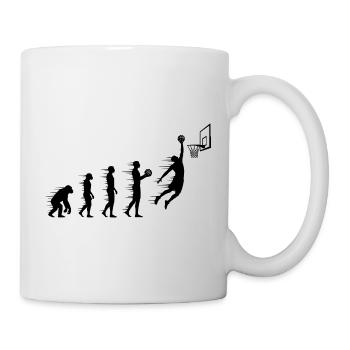 Evolution Basketball Player T-Shirt Design - Mug - white - Right