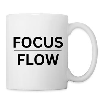 Focus & Flow - Minimalist Edition - Tasse - Weiß - Rechts