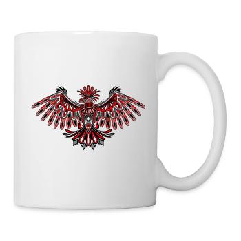 Eagle Haida Tribal Totem Design - Tasse - Weiß - Rechts