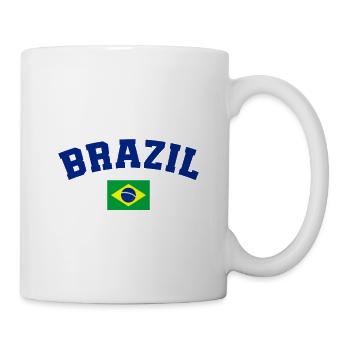 Drapeau du Brésil Brazil - Mug blanc - blanc - Droite