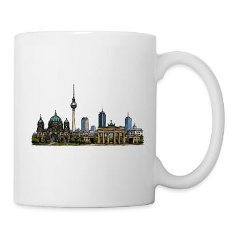 Illustration de la silhouette de Berlin - Mug blanc - blanc - Droite