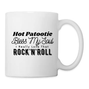 Hot Patootie Rock'n'Roll Song – Anpassbare Farbe - Tasse - Weiß - Rechts