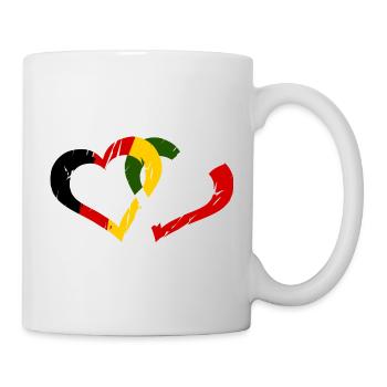 Italien Deutschland Liebe - Tasse - Weiß - Rechts