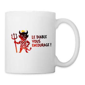 Diable Vélo Encourage - Mug blanc - blanc - Droite