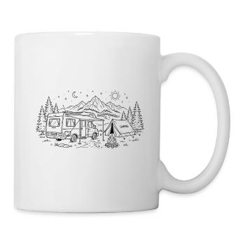 Vanlife Camping  - Tasse - Weiß - Rechts