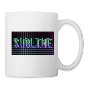 SUBLIME 3D Pixel Typography | Retro 80s Wireframe  - Mug - white - Right