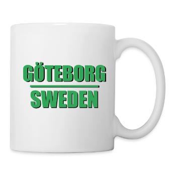 Gothenburg, Sweden, Typographic Power - Mug - white - Right