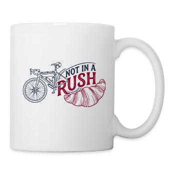Not In A Rush Gravel Cycling Tee - Mug - white - Right