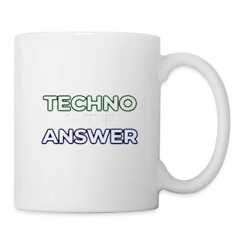 Techno Is The Answer Rave - Tasse - Weiß - Rechts