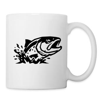 Poisson sauteur Pêche Pêche Poisson prédateur - Mug blanc - blanc - Droite