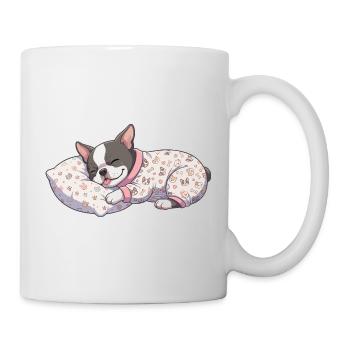 Sleepy Boston Terrier adorable adorateur de chien pour la sieste - Mug blanc - blanc - Droite