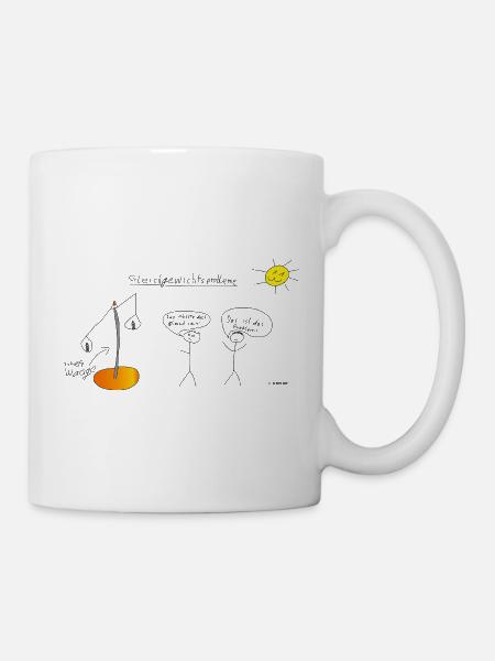 Gewichtsprobleme - Tasse - Weiß