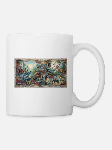 Zukunftsharmonie und Vielfalt - Tasse - Weiß