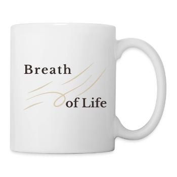 Breath of Life Christian Design – Gen 2:7 - Mug - white - Right