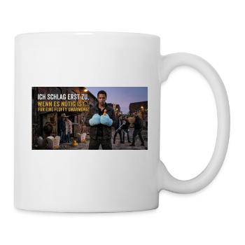 Fluffy Umarmung Punchline - Tasse - Weiß - Rechts