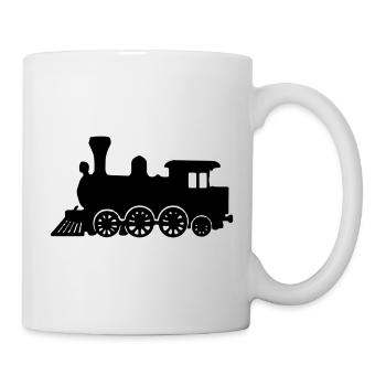 Zug Lokomotive - Tasse - Weiß - Rechts